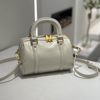Sac fourre-tout Boston haut de gamme en cuir véritable fait sur mesure pour femme, petit sac à bandoulière en cuir huilé, style urbain