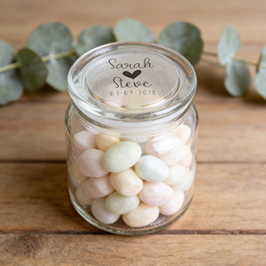 Autocollants transparents personnalisés pour invitations <span class=keywords><strong>de</strong></span> <span class=keywords><strong>mariage</strong></span> avec nom et date - Product Image 3