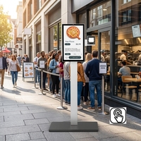 Pantalla LCD de Alta Luminosidad para Kiosco de Autoservicio con Pantalla Táctil para Interiores y Exteriores, para Restaurantes de Comida Rápida y Cafeterías