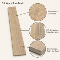 Carrelage en porcelaine imitation bois 75x479mm 3x19 pouces, planches étroites, grain de bois, multicolore chêne noyer gris, vente en gros