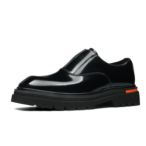 Chaussures en cuir véritable Dashing Head, semelles épaisses, style rétro décontracté britannique, tendance classique, chaussures pour hommes d'affaires, automne, imperméables - Product Image 5