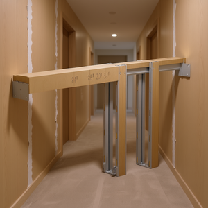 Kit de cadre de porte escamotable 36 po de largeur 80 po de hauteur avec fonction de fermeture douce pour portes escamotables - Product Image 2