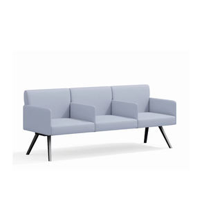 Sillón de Espera para Consultorio, Hospital, Consultorio Dental, Área de Recepción, Conjunto de Sofás Modulares Seccionales de Esquina, Diseño Contemporáneo en Tela - Product Image 1