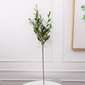 ต้นมะกอกประดิษฐ์ ผ้าตกแต่ง กิ่งมะกอก ใบมะกอก สำหรับขาย - Product Image 2