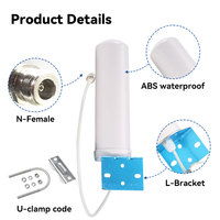 Antenne MIMO omnidirectionnelle externe 3G LTE 4G 5G 8dBi 10dBi 12dBi pour routeur sans fil longue portée et communication extérieure