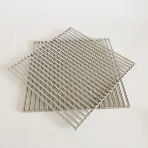 stainless steel bbq crimped mesh/Barbecue wire mesh/bbq grill grates wire mesh