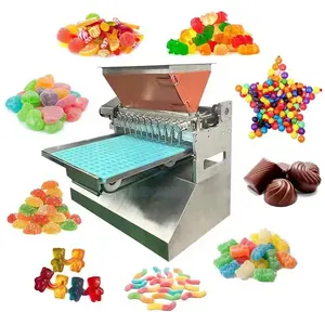 Hot sell Desk Top New Design Customize Logo Gummy Bear Filling Machines Sweet Making Gummy Vitamin Machines For Sale.