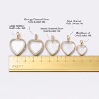Colliers de mode élégants plaqués or 18 carats avec pendentif cœur à fenêtre transparente et bordure en zircon pour femmes, en cuivre inaltérable