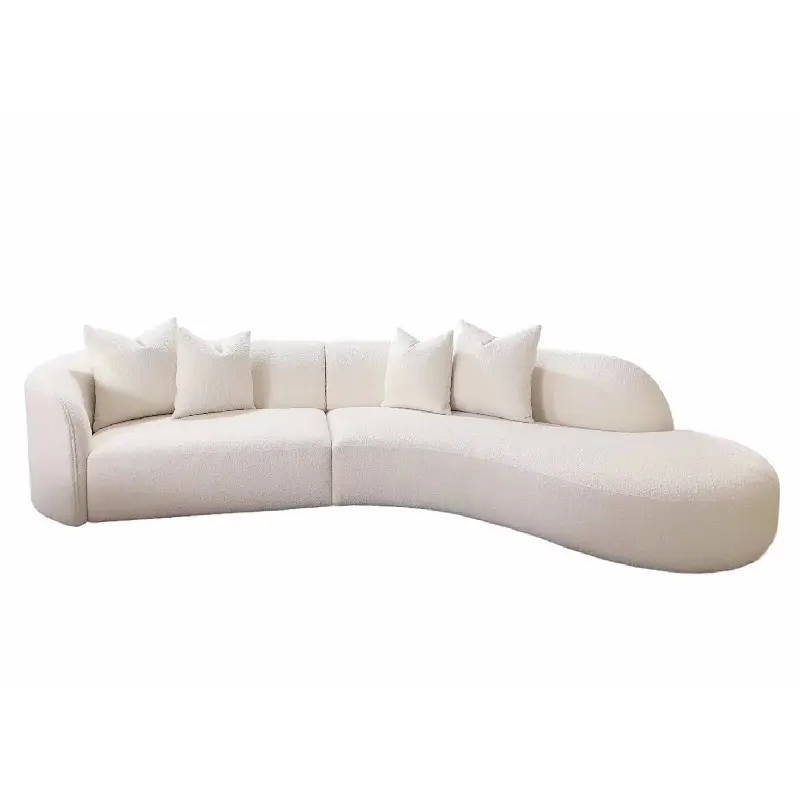 Thiết kế đơn giản hiện đại vòng cong sofa