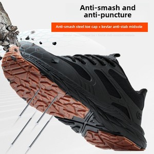 Zapatos de Seguridad CHITED para Hombre, Ligeros, Anti-Impactos, Anti-Pinchazos, con Puntera de Acero, Transpirables, Antideslizantes y Resistentes al Desgaste para Uso en Verano - Product Image 2