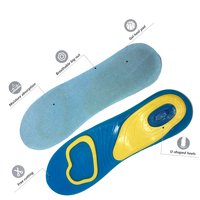 Semelles en gel pour le soutien de la voûte plantaire, amortissantes, pour le soin des pieds, semelles de sport pour chaussures, soutien de la voûte plantaire thermoformable
