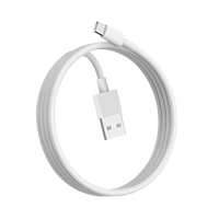 Cable de Carga Rápida USB-A a Tipo-C, Precio de Fábrica, 5V/2A, USB 2.0, 480Mbps, Cable de Transmisión de Datos TPE, 1M/1.5M/2M para Banco de Energía