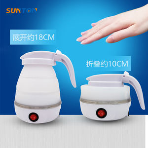 SUNTON hot sale household office travel mini food grade silicone portable foldable <b>collapsible</b> electric <b>kettle</b> - Product Image 3