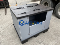 Couvercle de palette en plastique HDPE 1200*1000mm pour boîte de stockage Conteneur d'expédition