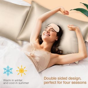 <strong>Wholesale</strong> Luxury 100% 22 Momme 6A Grade <strong>Mulberry</strong> <strong>Silk</strong> <strong>Pillowcase</strong> with Zipper Gift Box Custom Logo - Product Image 5