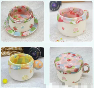 Tazze e Piatti in Argilla Grezza all'Ingrosso, Ceramica Artistica Dipinta Semi-Finita per Fai-da-Te - Product Image 4