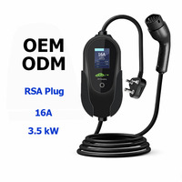 TIMEYES Nouveau chargeur EV portable de norme européenne Type 2 Prise RSA 3,5 kW Certifié TUV CE CB ROHS Garantie 15 ans Longueur personnalisée