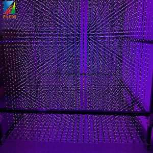 Pantalla de Inducción 3D para Espectáculos de Iluminación, Matriz RGB de 360 Grados, Cadena de Luces Pixeladas, Pantalla Interactiva ARTNET, Hierro, Online - Product Image 4