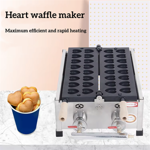 Machine à gaufres professionnelle 32 cavités en forme de cœur, <span class=keywords><strong>appareil</strong></span> de cuisson pour pâtisseries et snacks - Product Image 4