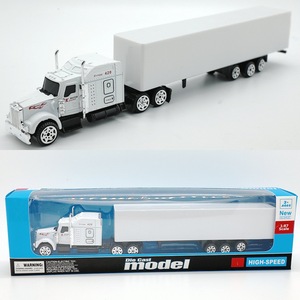 Body Customization Custom Logo <strong>1</strong>:<strong>87</strong> Scale Diecast Transport <strong>Truck</strong> Model US Container <strong>Truck</strong> - Product Image 2