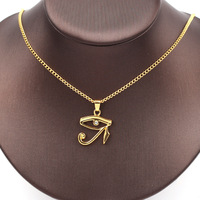 Collar con Colgante de Cruz Ankh Egipcia para Mujer/Hombre, Color Dorado, Ojo de Horus, Collares Ankh, Cadena Religiosa, Joyería Egipcia, Regalos