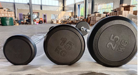 Équipement de Fitness de haute qualité en gros Poids différent fixe Barre d'haltères droite EZ Curl en caoutchouc