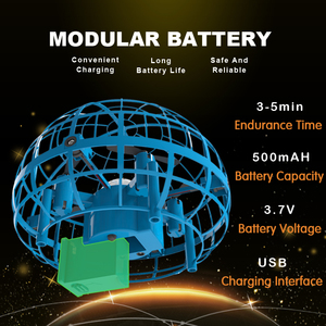 Bola Voladora <span class=keywords><strong>de</strong></span> Inducción para <span class=keywords><strong>Principiantes</strong></span>, Rotación <span class=keywords><strong>de</strong></span> 360°, Luces LED, Control por Gestos, Evitación Automática <span class=keywords><strong>de</strong></span> Obstáculos, Carga USB, Eléctrica - Product Image 6