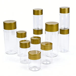 ขวดพลาสติก PET ใสทรงกระบอกขนาด 330 มล. 340 มล. เกรดอาหาร สำหรับบรรจุภัณฑ์เครื่องสำอางหรูหรา ฝาเกลียว  ภาชนะเก็บของ - Product Image 2