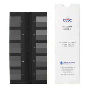 Escala de grises para evaluar el cambio de color, Tarjeta de grises <span class=keywords><strong>CTTC</strong></span>, Tarjeta de prueba de solidez del color para evaluar el grado de cambio de color en telas textiles - Product Image 3