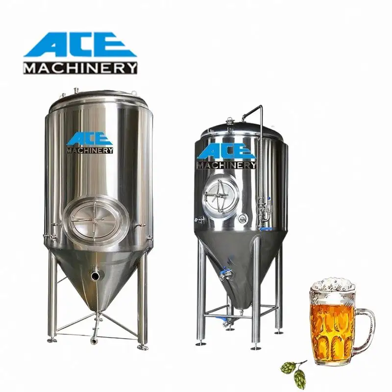 Equipamento de fermentação de cerveja com alto teor de 400L, produtos seguros e confiáveis, com design inovador, tanques fechados isolados para venda