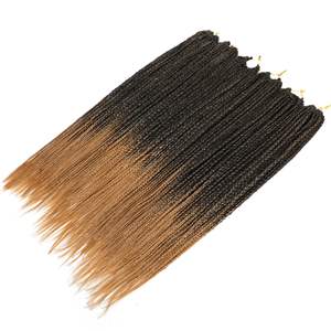 Extensiones <span class=keywords><strong>de</strong></span> Cabello Sintético Rubio Liso, <span class=keywords><strong>Trenzas</strong></span> <span class=keywords><strong>de</strong></span> Ganchillo Preestiradas <span class=keywords><strong>de</strong></span> Alta Calidad para Mujer, Cabello Sedoso Teñido al Por Mayor - Product Image 5