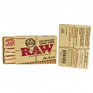 RAW Perfecto Cone Tips Authentic Original Fibers Paper Smoking Accessories 21capsules/<b>small</b> box 20small <b>boxes</b>/display <b>boxes</b> - Product Image 3
