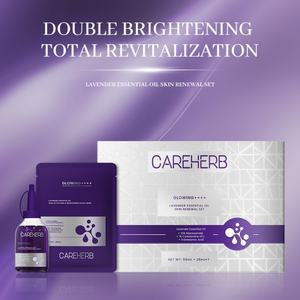 Set de Cuidado Facial con Mascarilla y Suero Blanqueador e Iluminador con Niacinamida y Lavanda Coreana para Mujeres - Product Image 2