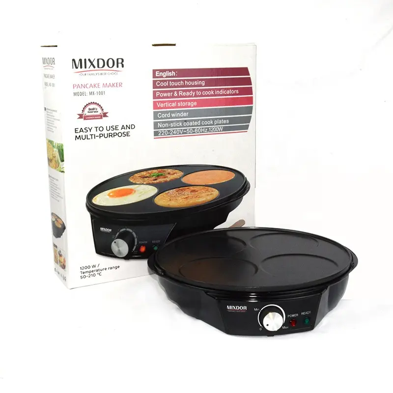 Multifunzionale per uso domestico 1200w macchina per barbecue macchina per pancake elettrica macchina per dessert padella