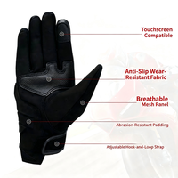 Gants de cyclisme respirants unisexes pour l'été, gants de protection en polyester pour la sécurité à moto, pour la course hors route, les VTT