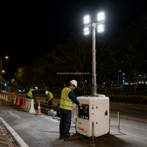 TPE-C4K Mobile Light <b>Tower</b> 4x350W LED 9m Hydraulic Mast Engine for Mining TPE-C4K TPE-C4K <b>Powered</b> by a Reliable Engine It - Product Image 5