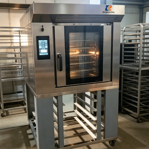 Forno a Convezione Rotante a Gas ad Alta Produttività con 5 Vassoi e Schermo Touch, Riscaldamento Rapido per Produzione di <span class=keywords><strong>Massa</strong></span> di Pane, Torte e Biscotti - Product Image 3