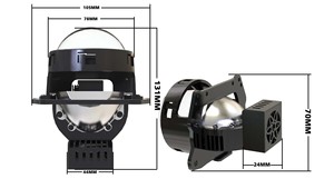 Lente Proiettore <span class=keywords><strong>Bi</strong></span>-LED K03 da 3 Pollici ad Alta Potenza, Nuovo Modello 80W, 6000K - Product Image 5