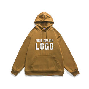 Low MOQ Custom Heavy Solid Color Drop Shoulder <b>Mens</b> <b>Hoodie</b> Autumn Winter Casual Loose Plus Fleece <b>Men's</b> Hoodies - Product Image 1