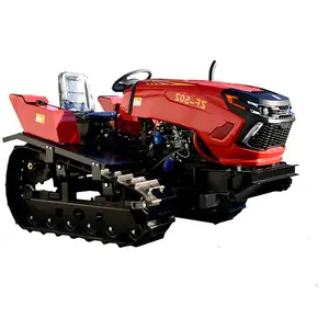 Vườn Máy Kéo 50HP Máy Cày Crawler Traktor Trung Quốc Mini Crawler Máy Kéo