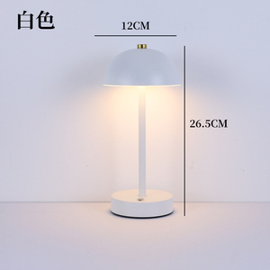Lampe de table moderne minimaliste avec abat-jour en cristal, base en laiton blanc, LED E26, AC 85-265V, interrupteur à bouton poussoir décoratif, Ra80, 30000 heures - Product Image 3