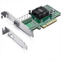 Tarjeta de red X520-DA1 10Gbps PCI-E NIC, puerto SFP único, controlador Intel 82599EN, adaptador Ethernet compatible con Windows