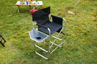 Chaise de chef en métal pliable, multifonctionnel, de grande taille, légère et multifonctionnelle, avec Table, livraison gratuite