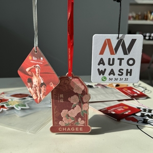 Ambientador de Coche de Papel Personalizado con Logotipo, Tecnología de Vibración Solar, Diseño de Dibujos Animados, Aromas de Lavanda y Manzana, Larga Duración, Portátil - Product Image 5