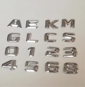 도매 3D ABS 편지 스티커 엠 블 럼 DIY 자신의 독특한 사용자 정의 자동차 배지