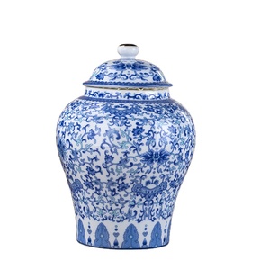 <span class=keywords><strong>Vaso</strong></span> di porcellana blu e bianco del barattolo dello zenzero dell'ornamento di natale cinese di MSH <span class=keywords><strong>per</strong></span> la decorazione domestica - Product Image 1