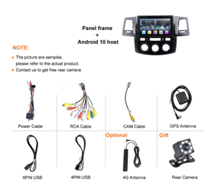Android 11 es adecuado para Toyota HILUX FORTUNER VIGO <span class=keywords><strong>MC</strong></span> 2007-2015 Radio de coche navegación GPS navegación REPRODUCTOR DE DVD de coche - Product Image 5