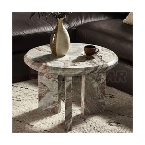 Irregular Shape Natural <b>Marble</b> Coffee <b>Table</b> Stone Center Minimalist Living Room Furniture - Product Image 4