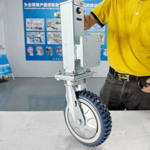 5 Zoll Hochleistungs-Einzieh rollen PU Caster Lifting Wheel Langlebige Polyurethan-Industrie rollen - Product Image 4