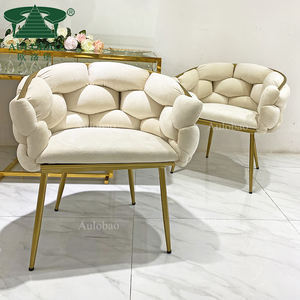 Meubles de salon Canapé chaise de salon de luxe Seae en velours - Product Image 4